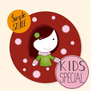 Speciale bambini / Ritratto personalizzato / Compleanno / Digitale