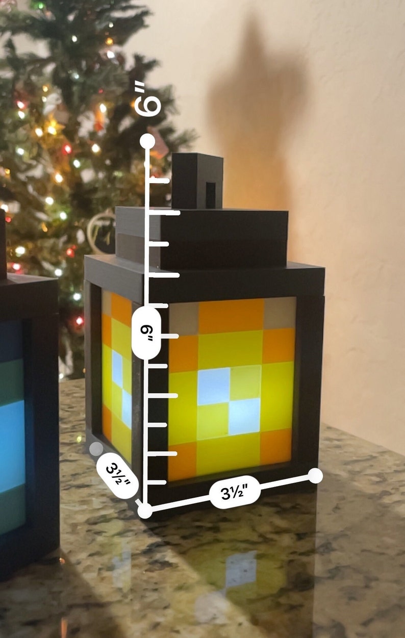 Minecraft Lantern / Soul Lantern Ideal Minecraft Themed Decor or Gift