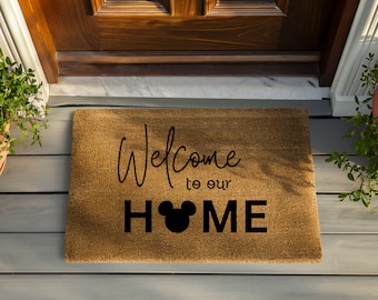 Magical Inspired Welcome Mat - Enchanted Entryway, Whimsical Home Decor