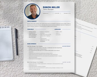 Clean IT Resume Template | Business Resume | Professional Corporate CV Template