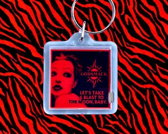 Godsmack Inspired Keychain – 90s Rock Acrylic Keychain, Grunge Music Gift, Alternative Band Merch, Y2K Nostalgia Accessory