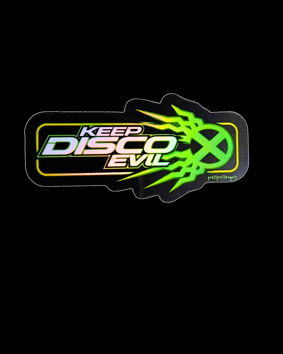 Keep Disco Evil Sticker – Static-x Inspired Industrial Metal Vinyl ...