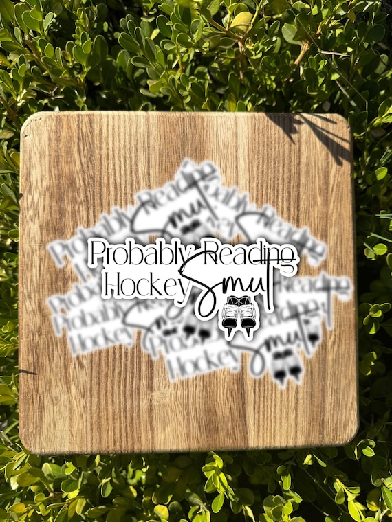 Hockey Romance Sticker / Book Lover Gift / Cozy Reading Aesthetic Sticker for readers and journals / Kindle Sticker / laptop decal