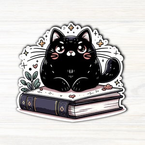 Kindle Sticker, Book Sticker, Bookish Sticker, Cats and Books, Reader Gift
