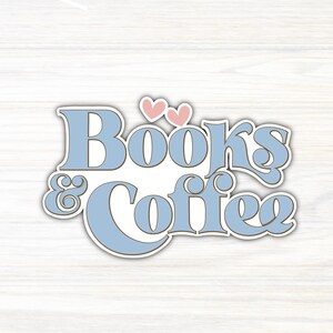 Kindle Sticker / Bookish Sticker / Romance Reader / Reader Gift/ Book Gift / Kindle Accessory / Books and Coffee Sticker