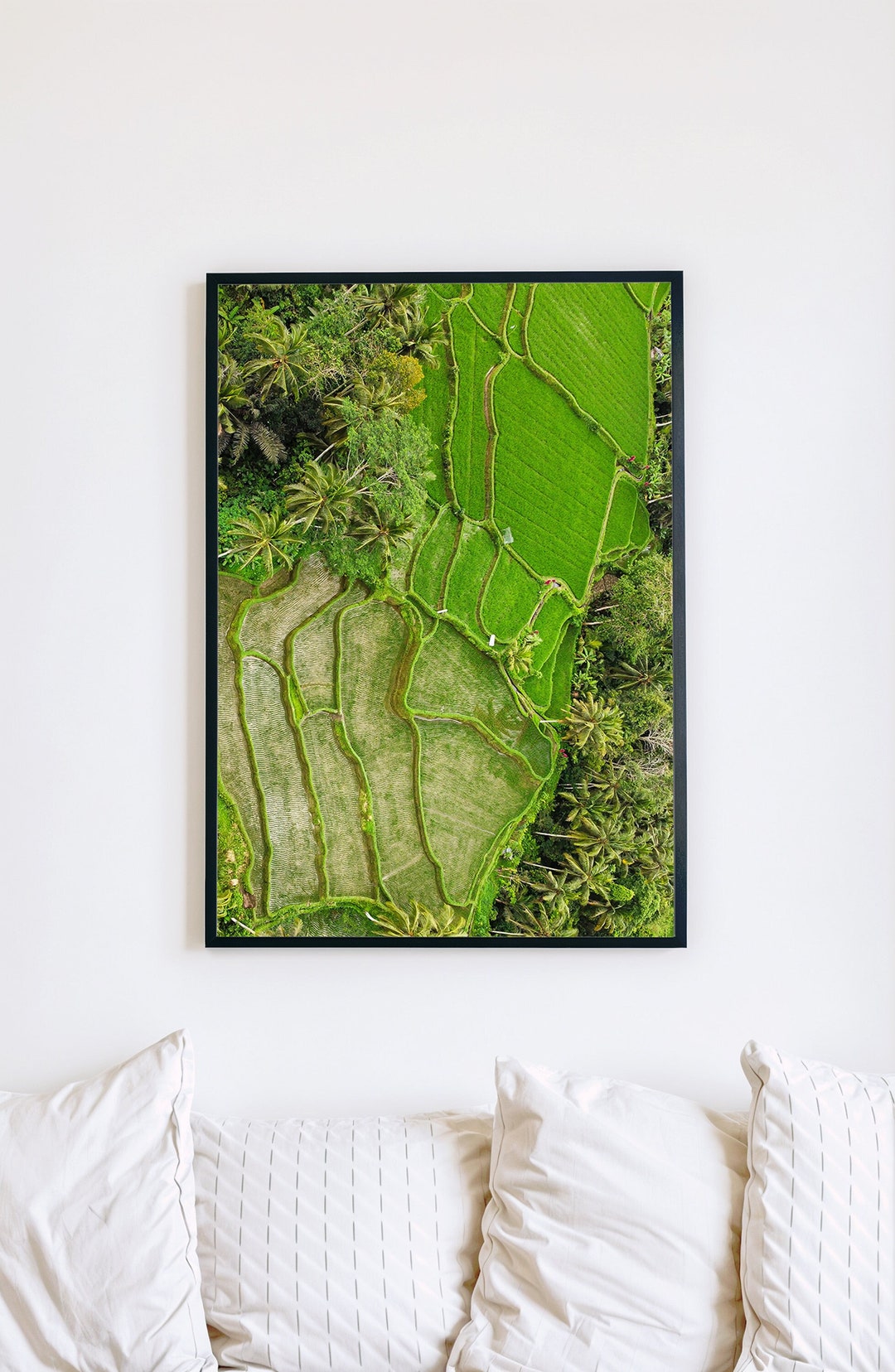 Cagbas Rice Field Aerial View of Rice Terraces in Bali, Indonesia, Rice Field, Canvas ...