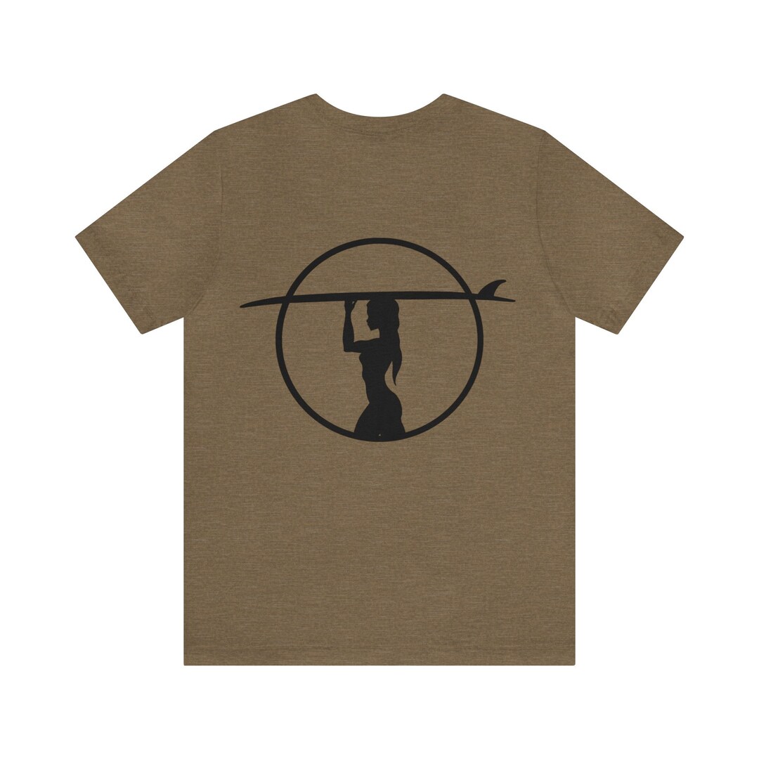Surfer Girl Silhouette Unisex Jersey Short Sleeve Tee Etsy UK