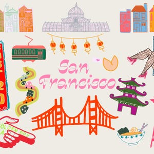 San Francisco ClipArt Aufkleber