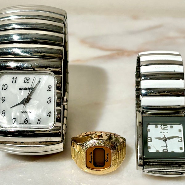 Bijoux Terner, Watch It & Impulse-Lot of (3) Vintage Watches-Excellent Condition