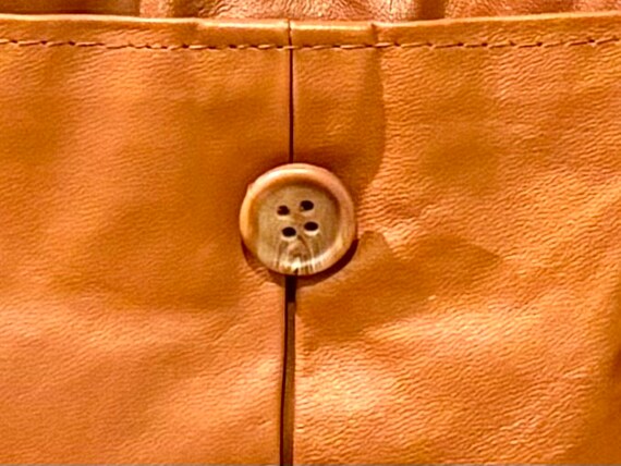 Vintage OUI International Leather Coat Size 40-Gr… - image 10