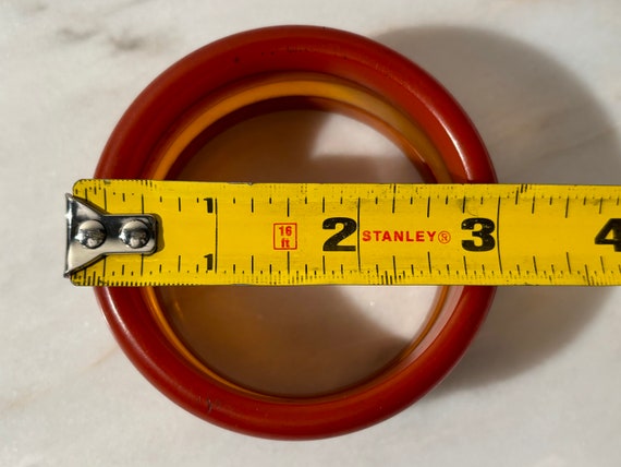 Bakelite Shades of Butterscotch 1/4 inch Wide Ban… - image 8