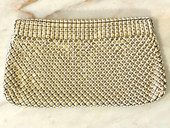 Vintage Whiting and Davis Mesh Clutch-Stunning! 1… - image 1