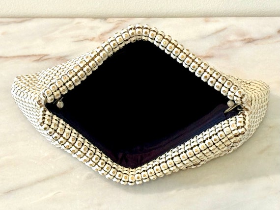 Vintage Whiting and Davis Mesh Clutch-Stunning! 1… - image 4