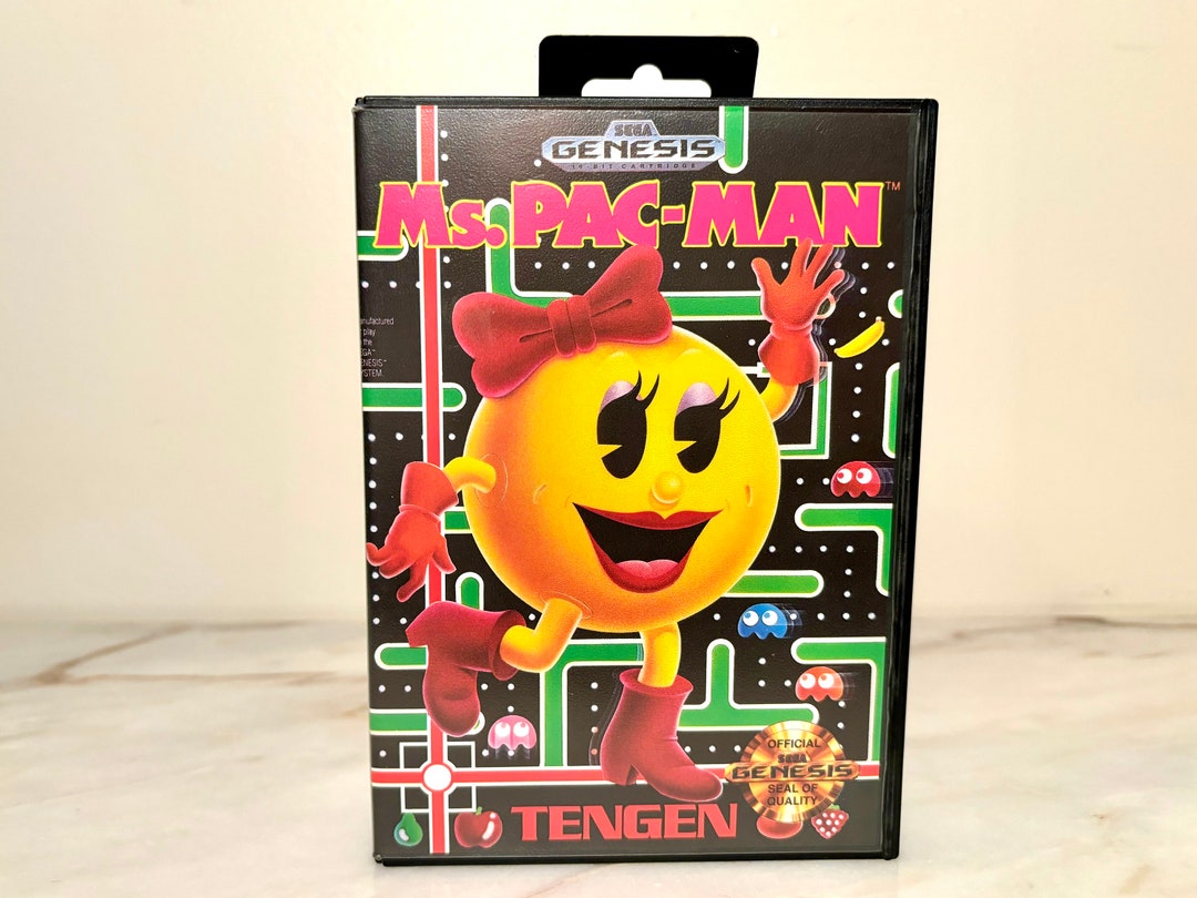 Vintage Sega Genesis Ms. Pac-man Game Comes Complete With Manuals 1991 ...