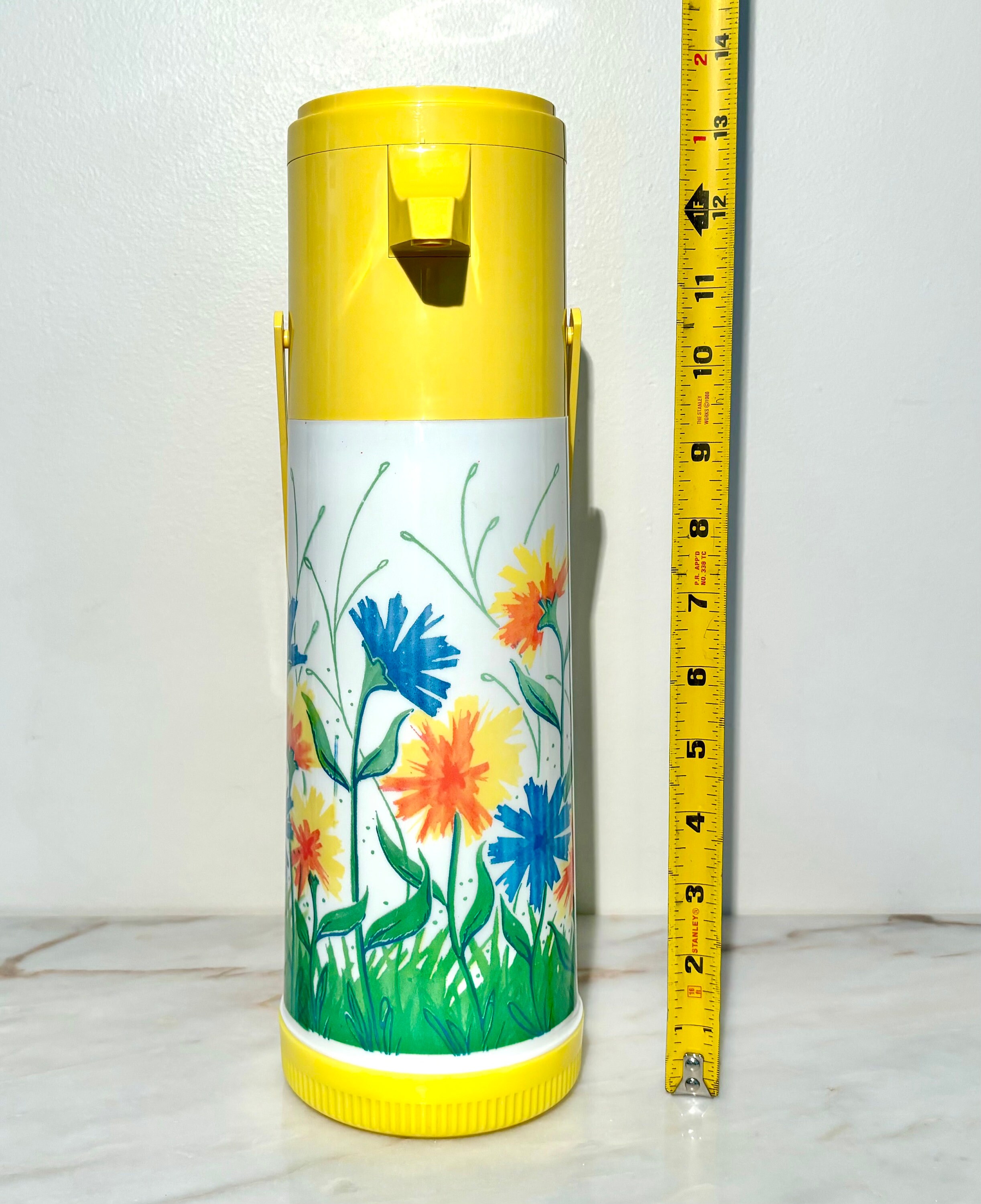 Aladdin “floral Fantasy” Vintage Pump-a-drink Thermos Dispenser - Etsy