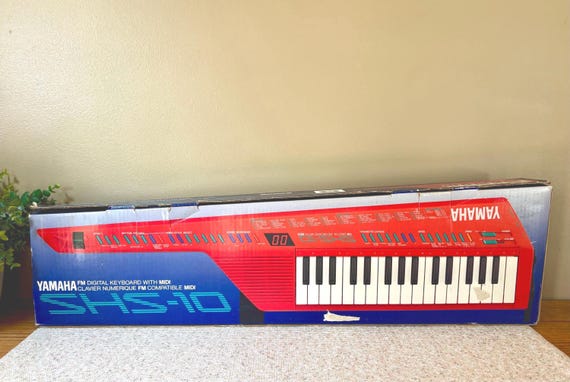 1987 Vintage Original Yamaha SHS-10 Red Keytar- New and Unused in
