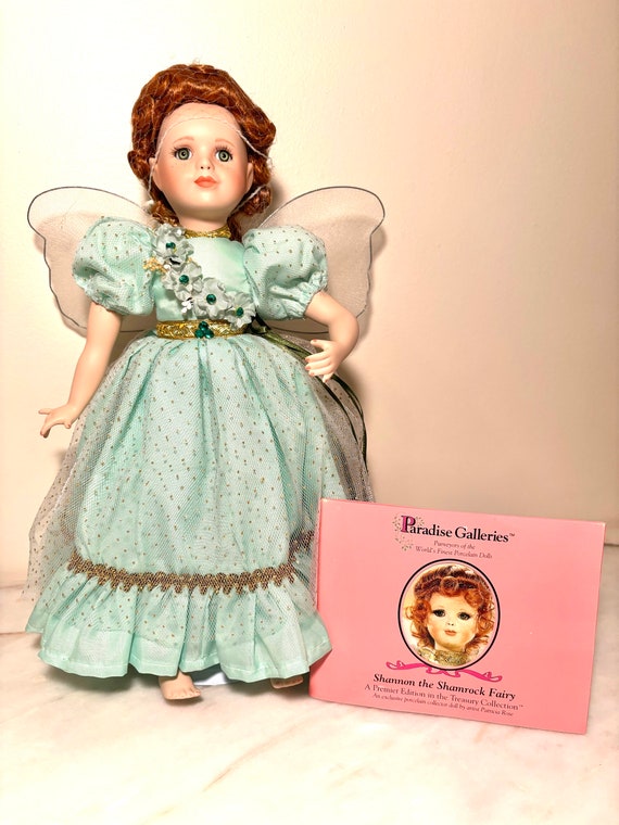 Paradise Galleries 14 Inch Porcelain Doll Shannon the Shamrock