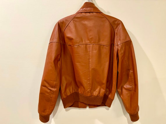 Vintage OUI International Leather Coat Size 40-Gr… - image 6