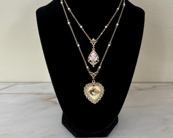 1928 Jewelry Company Needle Case Necklace, 14K Gold Dipped, Custom