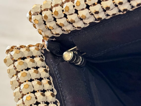 Vintage Whiting and Davis Mesh Clutch-Stunning! 1… - image 5