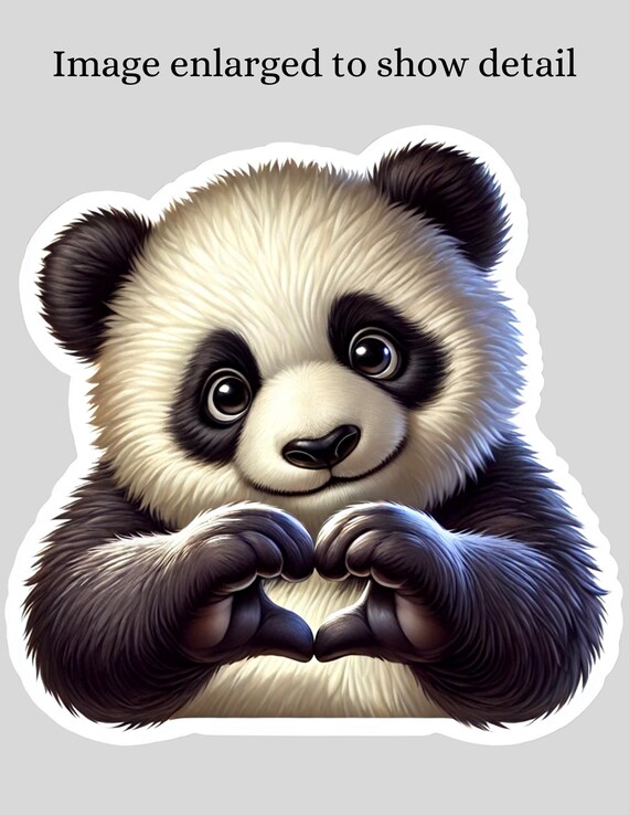 Sticker Vintage Trudi Panda Peluches – Italien, Années 80, Original