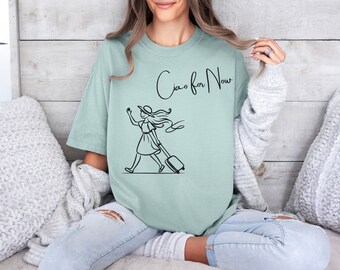 Camiseta de viaje "Ciao For Now", unisex, colores cómodos