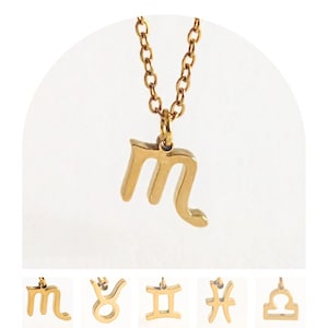 Zodiac Necklace Scorpio Necklace October Necklace November Necklace, Star Sign Necklace, Astrology Necklace, Zodiac Jewellery, Birthday Gift