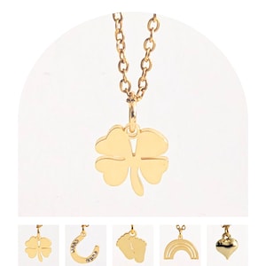 Lucky, Four Leaf Clover Necklace, 4 Leaf Clover Necklace, Tiny Clover Pendant, Lucky Clover Necklace, Elegant Flower Gift