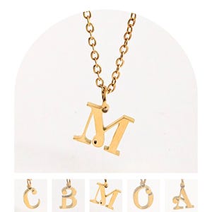 Letter Necklace, 14K Solid Gold Monogram Necklace, Dainty Initial Necklace, Custom Letter Necklace, Personalized Necklace,Gift For Her,Lvk50