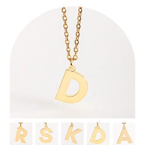 Letter Necklace, Initial & Heart Necklace Sterling Silver, Necklaces For Women, Heart Pendant Necklace, Initial Letter Personalised Necklace