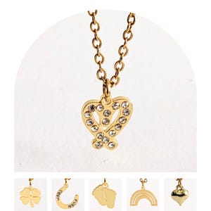 Lucky, Dainty Unique Infinity Heart Necklace, Custom Minimalist Infinity Heart Jewelry, Delicate Love Pendant 14K Solid Gold And Silver Gift