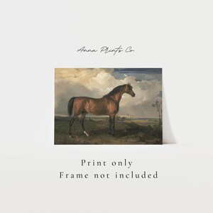 MAILED Giclée Print | Antique Horse Painting Reproduction | Vintage ...