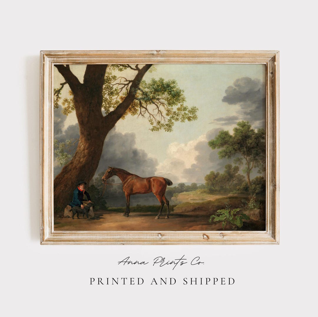 MAILED Giclée Print | Vintage Horse Painting | Baroque Equestrian Wall ...