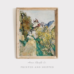 MAILED Giclée Print | Paul Cezanne Cityscape Painting Reproduction | Victorian Artwork | Vintage Oil Painting | Antique Home Aesthetic Decor