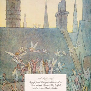 MAILED Giclée Print | Vintage Fairy Children's Storybook Illustration Reproduction | Antique Nursery Decor | Vintage Fariycore Fine Artwork image 4