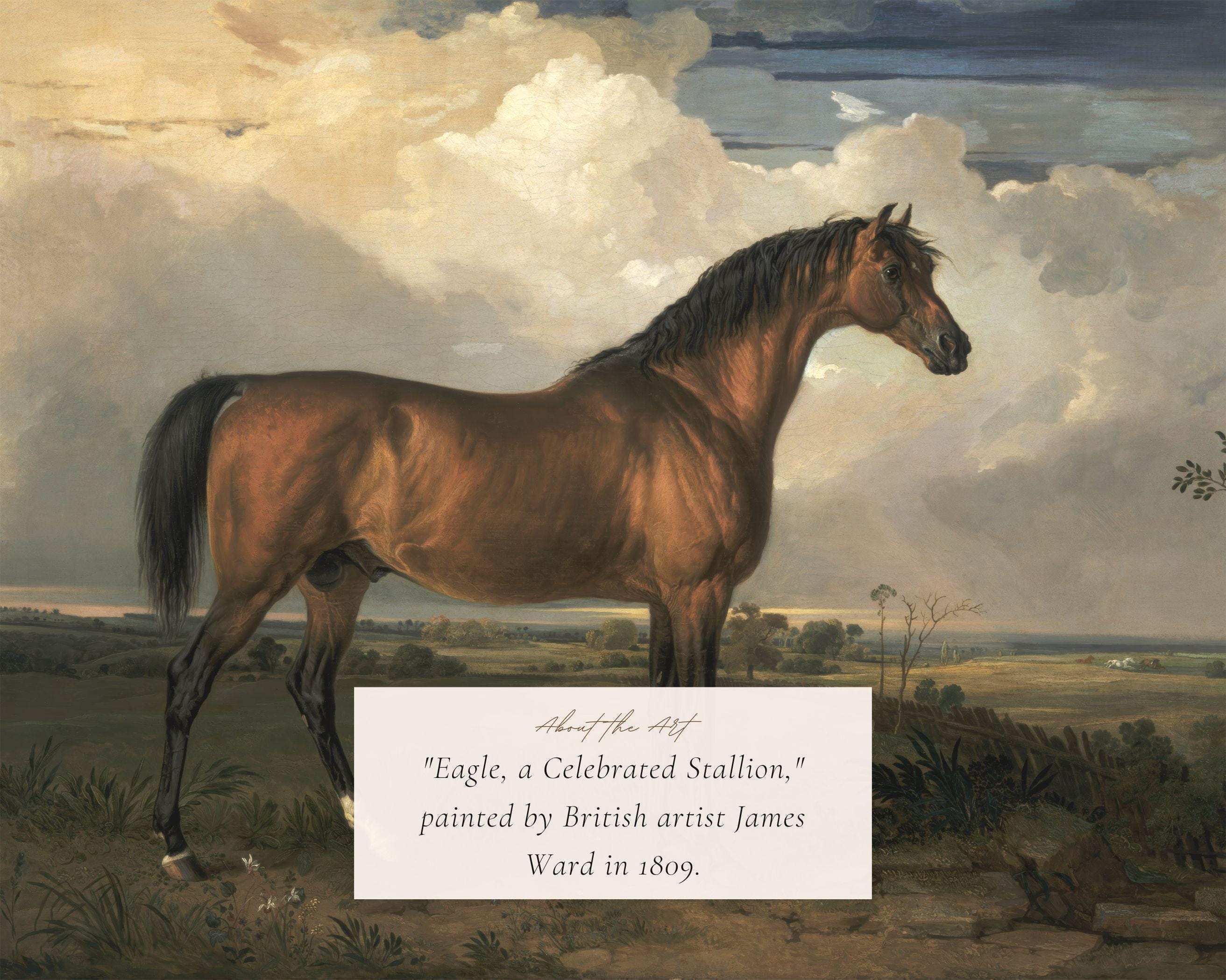 MAILED Giclée Print | Antique Horse Painting Reproduction | Vintage ...