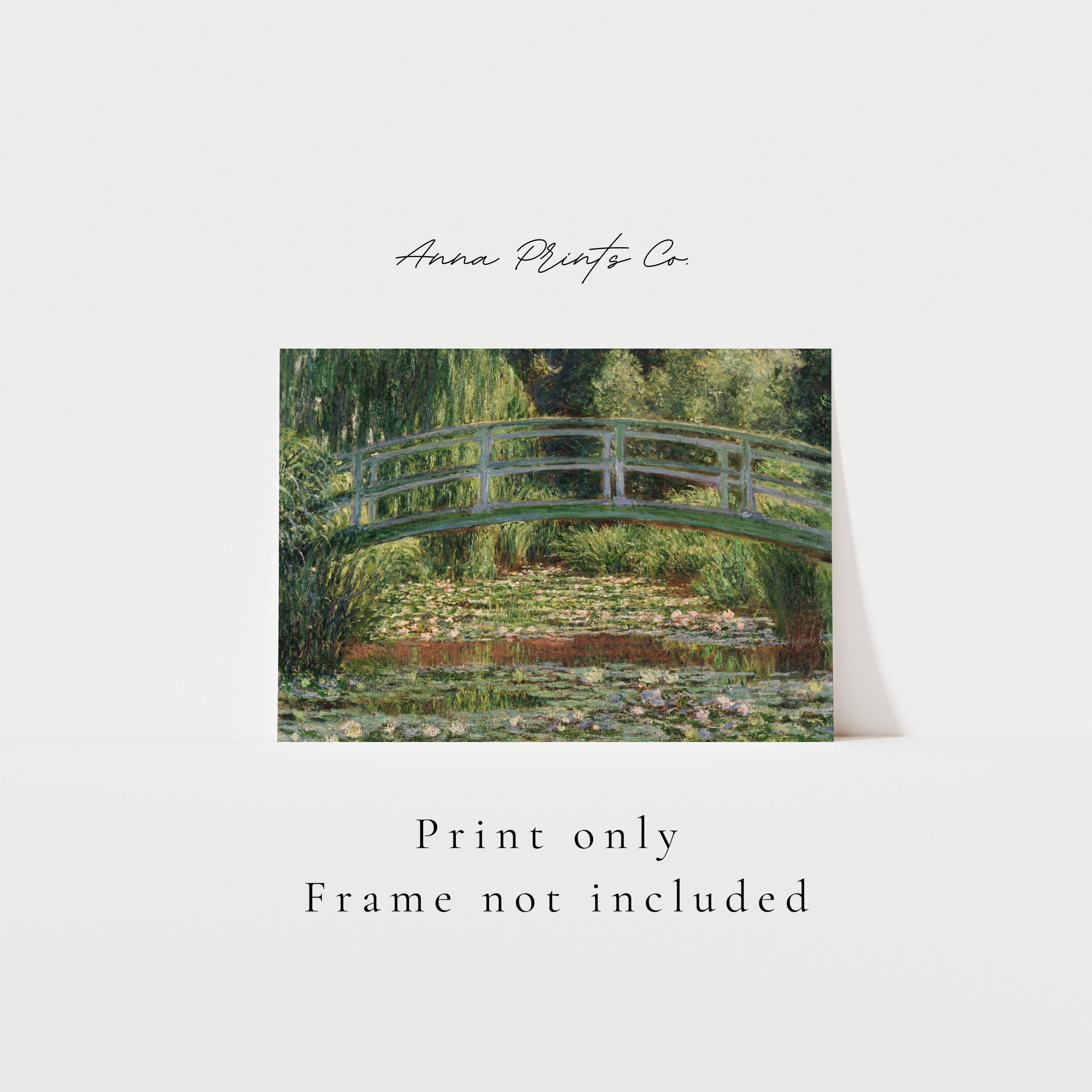 MAILED Giclée Print Claude Monet Water Lily Painting Antique