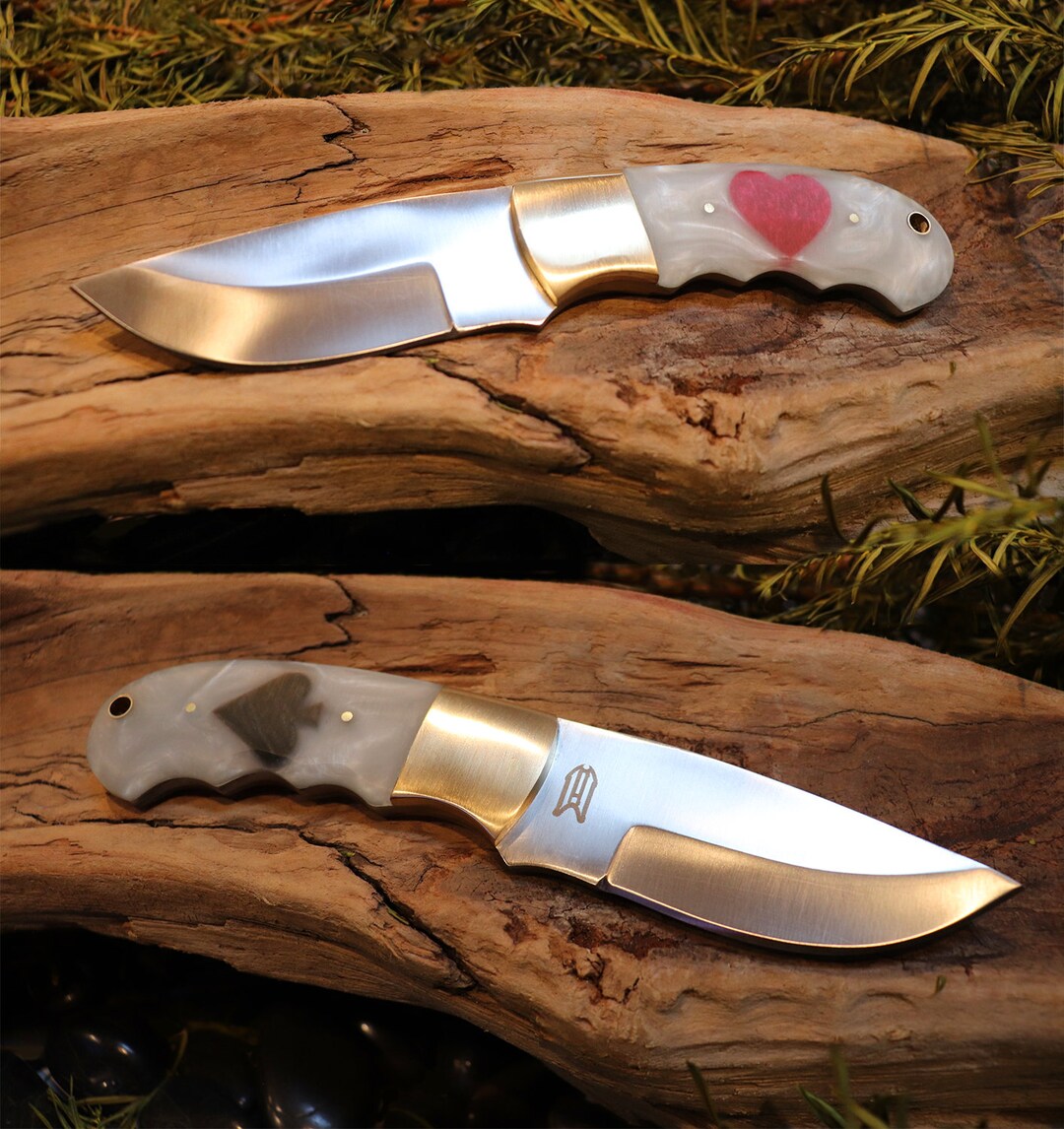 Heart & Spade Skinner Handmade Full Tang Fixed Blade Etsy