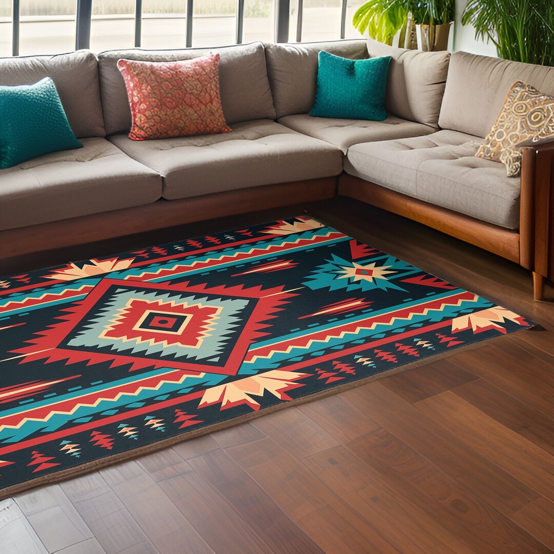 Southwestern Desert Area Rugs Home Decor, Apache Rug, Mexican Rug, Boho ...