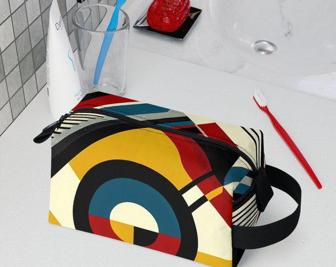 Unisex Toiletry Bag - Men's Toiltery Bag, Abstract Design, Gift For Boyfriend, Gift, Gifte-for men, Modern, Boys Gift, Nephew Gift, Travel