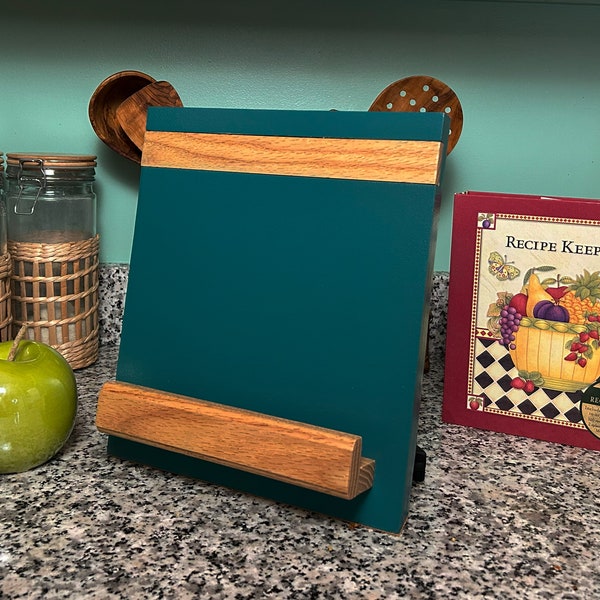 Cookbook Holder | Tablet Stand | Kitchen Accessory | Book Stand | Receipe | Wooden stand | Ipad Stane | Oak | Mother's Day Gift | Home Decor