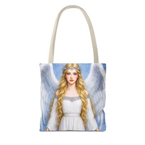 Bolso de mano con diseño de ángel guardián de 13 x 13 cm. imagen 2