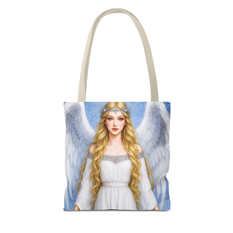 Bolso de mano con diseño de ángel guardián de 13 x 13 cm. imagen 2