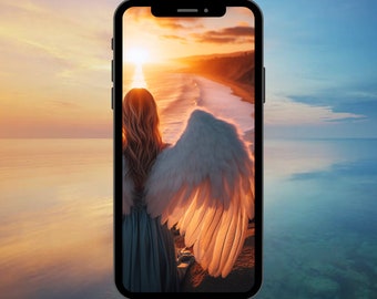 Angel Phone Wallpaper Digital Download Aesthetic Phone Background