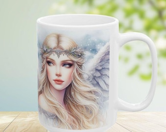 Engel Becher Geschenk Kaffeetasse Tee oder Kakao ätherisches Küchendekor religiöses Trinkgefäß Geschenk