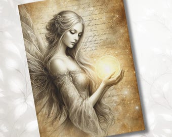 Diario de ángeles: Devoción etérea y reflexiones espirituales. Cuaderno para soñadores. Escritura angelical. Regalo religioso. Diario de oración. Día de la Madre.