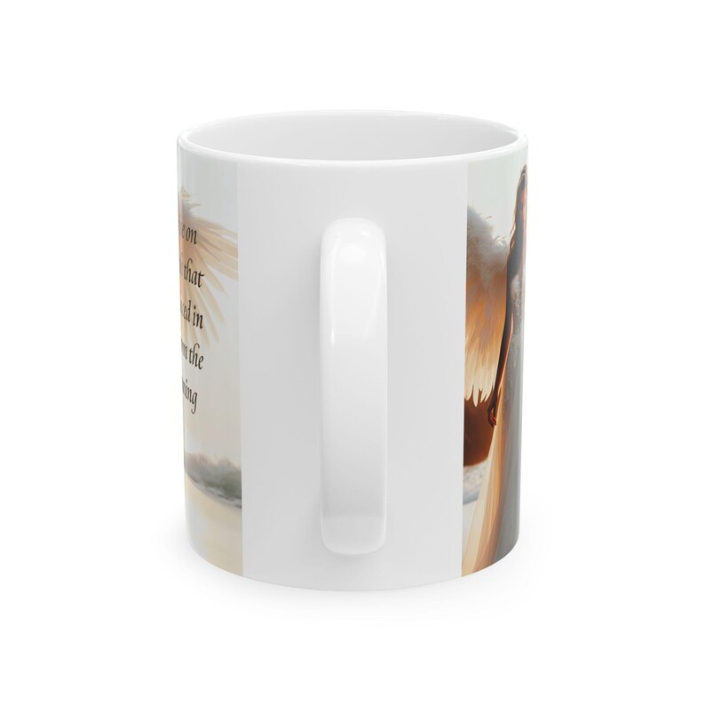 Taza de ángel / Taza de cerámica inspiradora de 325 ml (11 oz) y 444 ml (15 oz) Regalo para el Día de la Madre Ángel de la guarda imagen 13