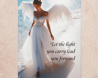 Diario de ángeles, cuaderno de reflexiones espirituales para escribir sobre ángeles, regalo para el Día de la Madre.