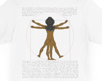Table 6 Mark V Man Unisex Tee | Vitruvian Man Leonardo da Vinci Commercial Diver Scuba Diving Science Physics Gas Laws Renaissance Deep Sea