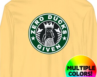 Table 6 Starbucks Geoduck Unisex Long Sleeve Tee | Commercial Scuba Navy Offshore Harvest Fisheries Diver Salish Sea Puget Sound Alaska